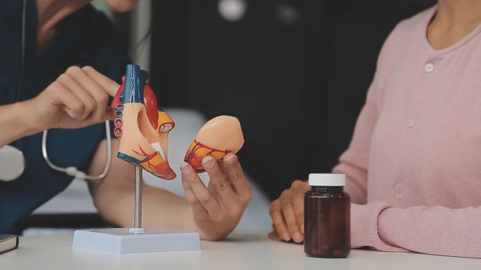 Cardiology consultation, treatment of heart disease. Doctor ...